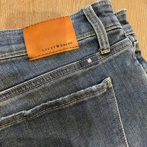 Lucky Brand - Distressed Denim Blue Jeans. Stella Skinny. Size 14